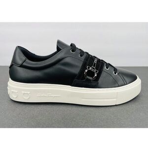 Salvatore Ferragamo Sultan Men's Black Leather Gancini Sneakers US 5.5 - EU 39.5